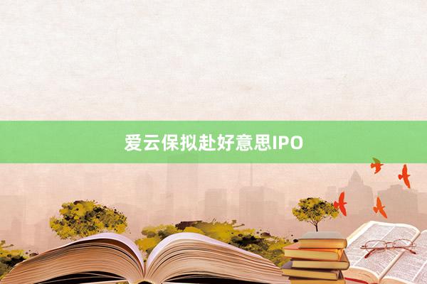 爱云保拟赴好意思IPO
